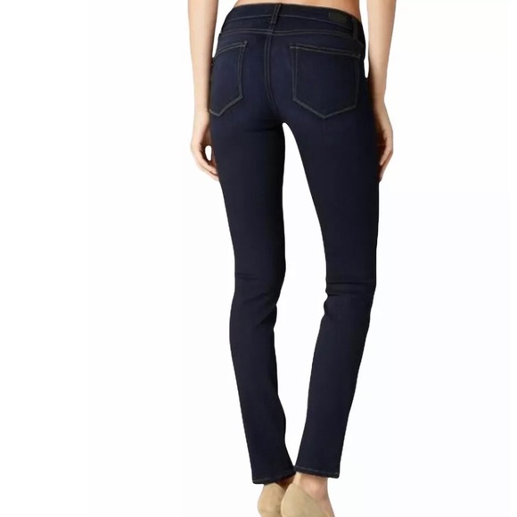 EUC Paige Skyline Skinny Jeans Dark Wash Size 27 - Picture 2 of 11